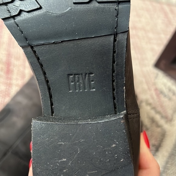 Frye | NWOB Melissa Button Lug Tall Boot in Smoke - Size US 7 - Picture 10 of 11